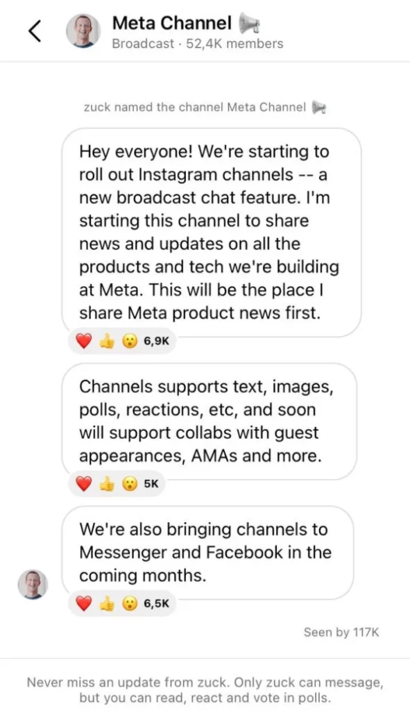 Ցուկերբերգը ներկայացրել է Instagram-յան ալիքները 1 Ցուկերբերգը ներկայացրել է Instagram-յան ալիքները