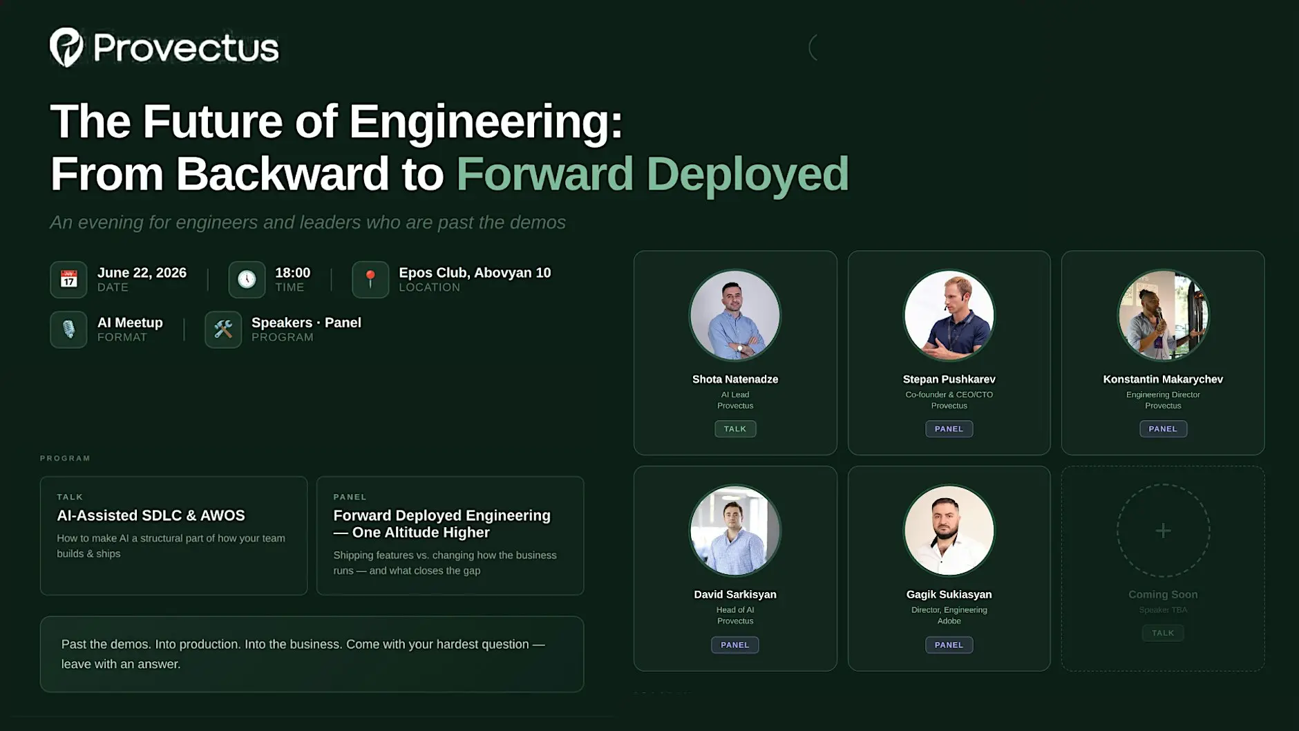 The Future of Engineering: From Backward to Forward Deployed Engineering.