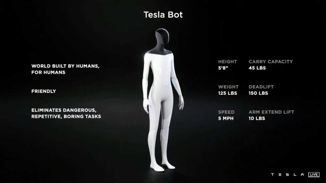Իլոն Մասկը սեպտեմբերին կներկայացնի Tesla Bot մարդանման ռոբոտին