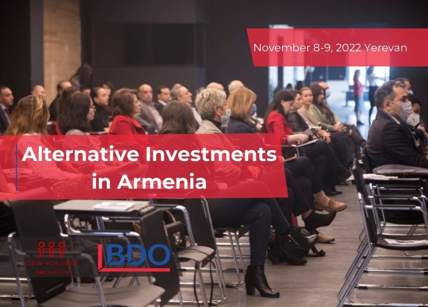 Երևանում տեղի կունենա «Այլընտրանքային ներդրումները Հայաստանում» միջազգային համաժողովը