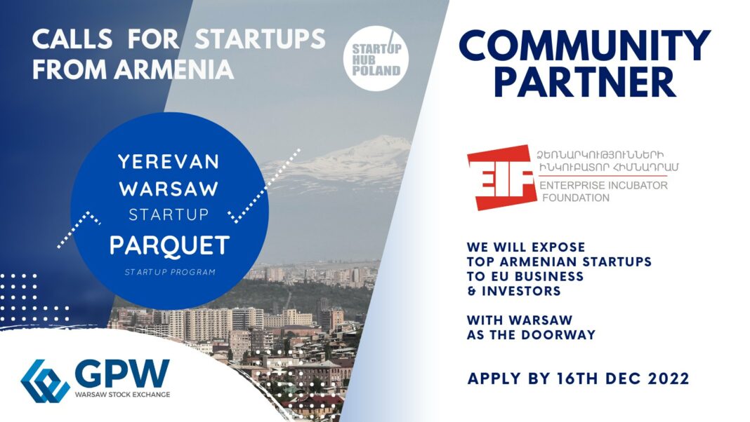 Yerevan-Warsaw Startup Parquet-ն ընդունում է հայտեր հայ ստարտափերներից