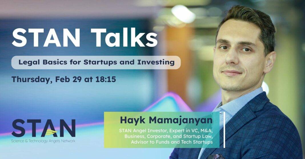 STAN Talks Հայկ Մամաջանյանի հետ՝ ներդրումների և ստարտափների իրավական կողմի մասին