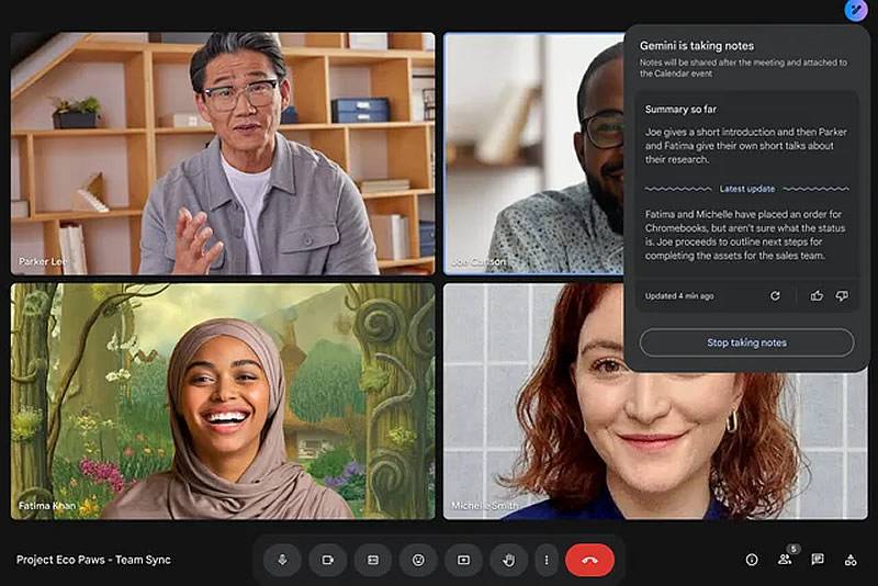 Google Meet-ը գործարկում է առցանց հանդիպումների ժամանակ ավտոմատ նշումներ կատարող AI ֆունկցիա