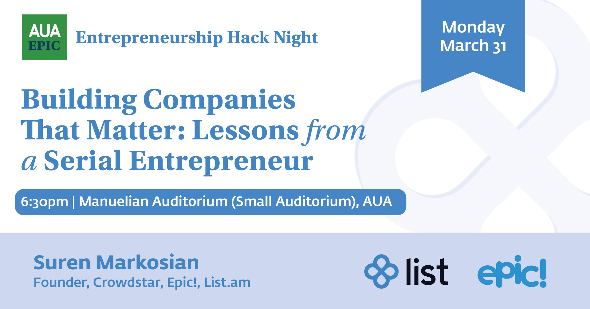 Entrepreneurship Hack Night with Suren Markosian 7 Entrepreneurship Hack Night with Suren Markosian